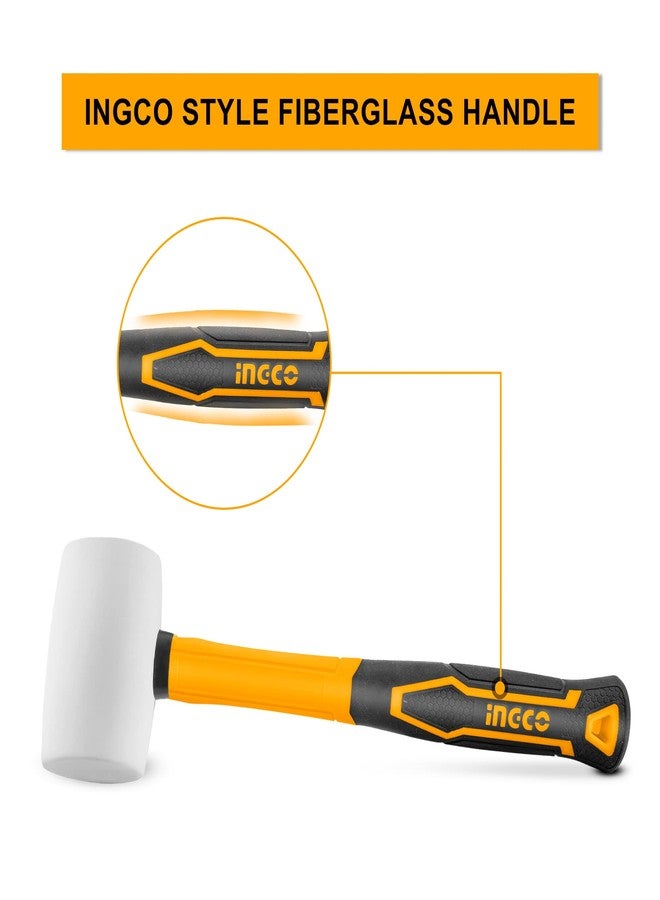 إنجكو مطرقة مطاطية من إنجكو، مطرقة مطاطية لأعمال البناء، والنجارة، والتجهيزات المنزلية، والأعمال اليدوية، والاستخدامات الميكانيكية - Image 2